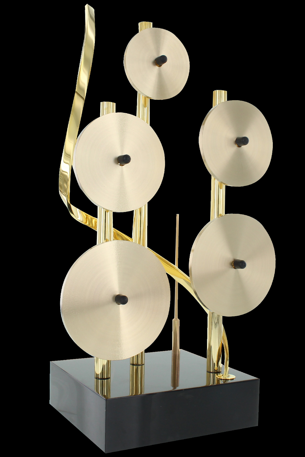 The custom bronze award SOCAN Sabian Crotales